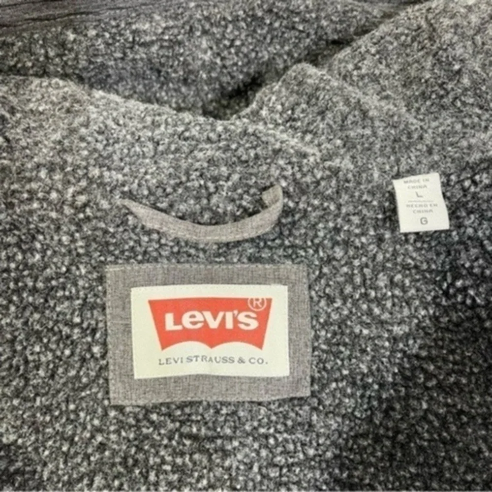 Levi's Men's Soft Shell Hooded Storm Coat Gray Lightweight Hooded Jacket - Picture 8 of 13